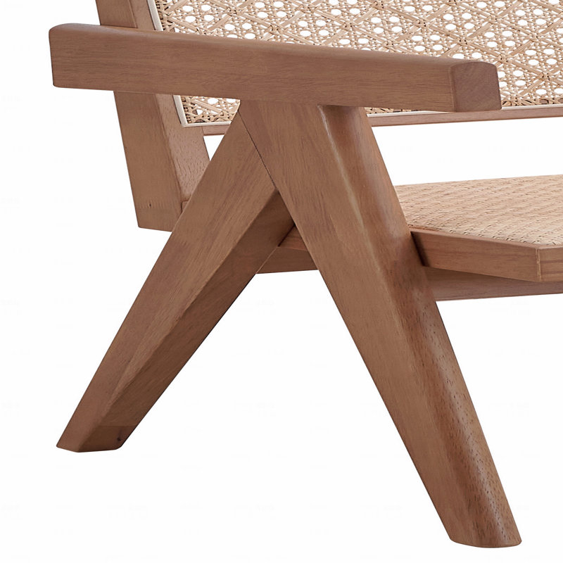Chaise d'appoint en rotin et finition naturelle