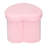 Fuzzy Teddy Heart Shaped Storage Ottoman