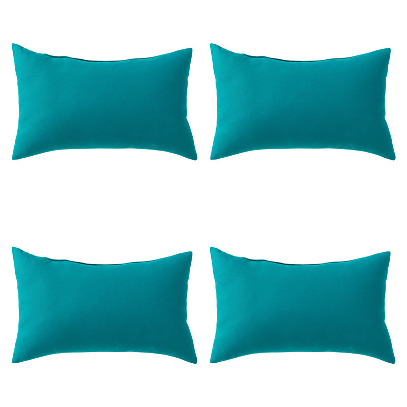 Coussin lombaire intérieur / extérieur Henrich, Ensemble de 2, Paon