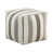 Striped White/Gray Polyester