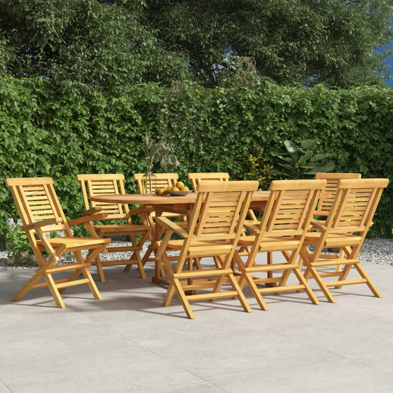 Sieger Solid Wood Patio Folding Chair Folding Chair Set