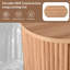 Table basse relevable avec compartiment de rangement caché, table de salon ovale moderne-129599549