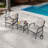 3-Piece Outdoor Metal Conversation Set with Cushions-1646841984