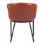 Chaise avec accoudoirs en polyuréthane Garston-388781368