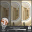 Bathroom Framed Dimmable Anti-Fog With 3 Colour Adjustment LED Mirror Front&Backlit Vanity Mirror-1191983764-1179494949