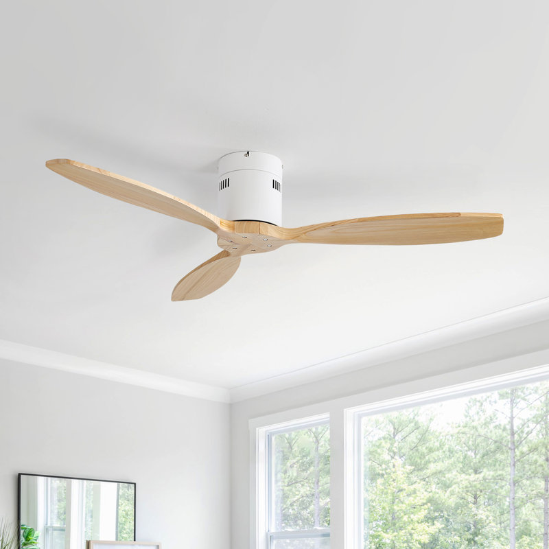 Nicola 52" 3 - Blade Ceiling Fan without Lights, Blurywood