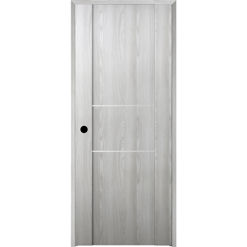 Porte battante simple en bois manufacturé Avon 01 2H DIY-FRIENDLY, 23,875 po x 79,37 po, Droite, Espresso