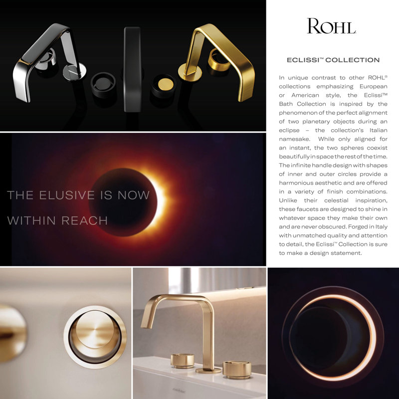 Eclissi™ Wall Mount Bathroom Faucet, Polished Chrome/Satin Nickel