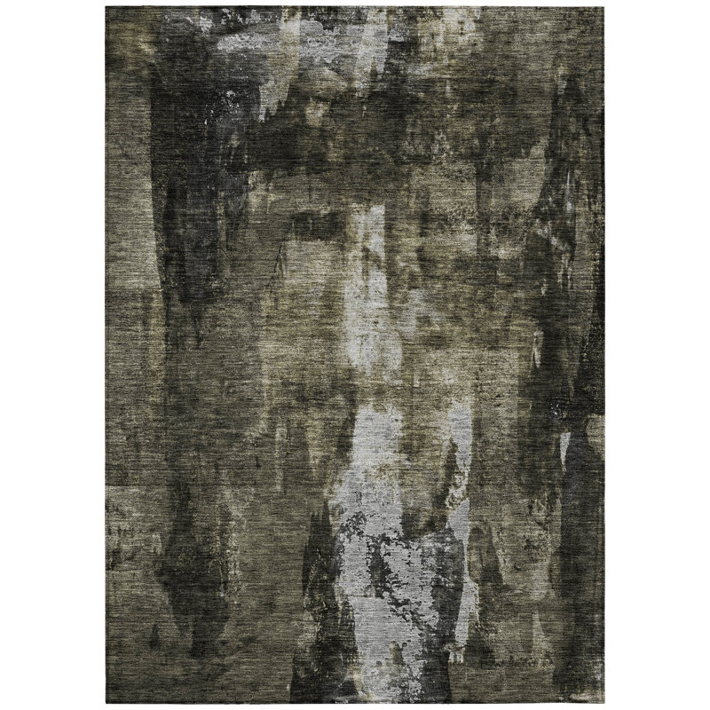 Chayil Area Rug with Non-Slip Backing, Rectangle 5' x 7'6"