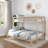 Standard Bunk Bed with Ladder on End-1731963499-1731963496