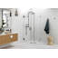 Illume 36 in. x 34 in. x 78 in. 90-degree Fully Frameless Wall Hinged Glass Shower Enclosure-1194279080