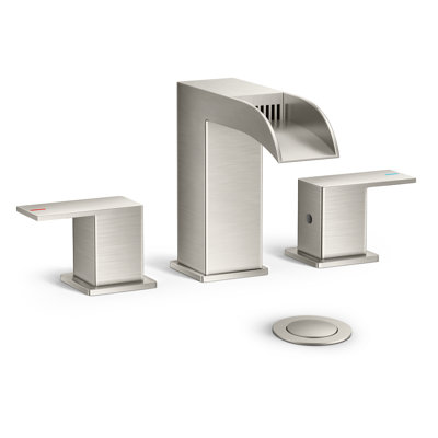 Robinet de salle de bain à 2 poignées avec drain