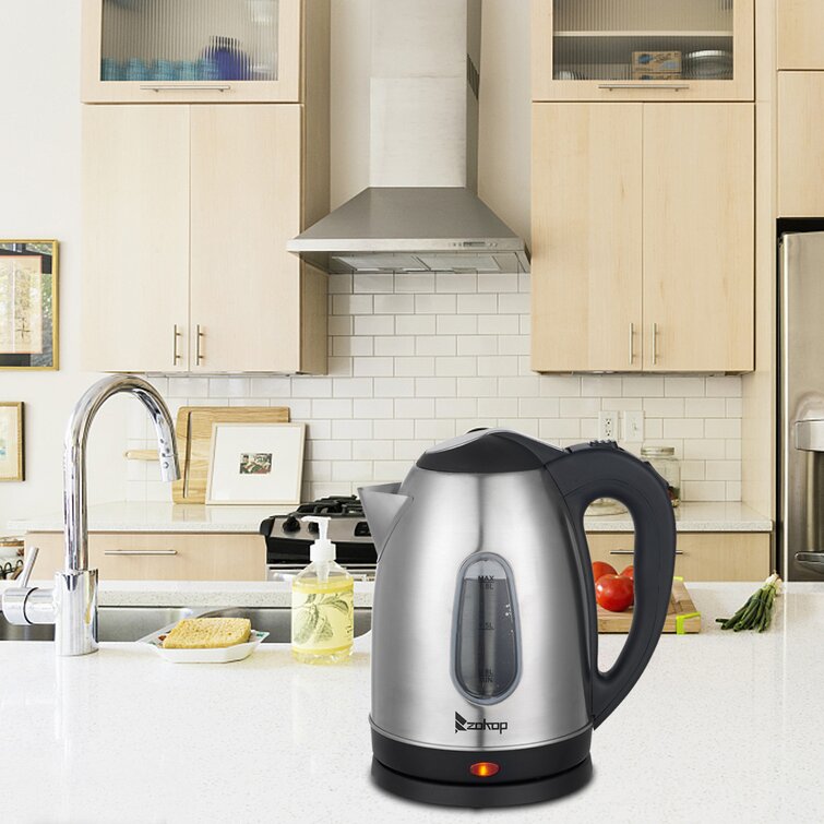 Winado 7.5-Cup Glass and Stainless Steel Electric Kettle with 7