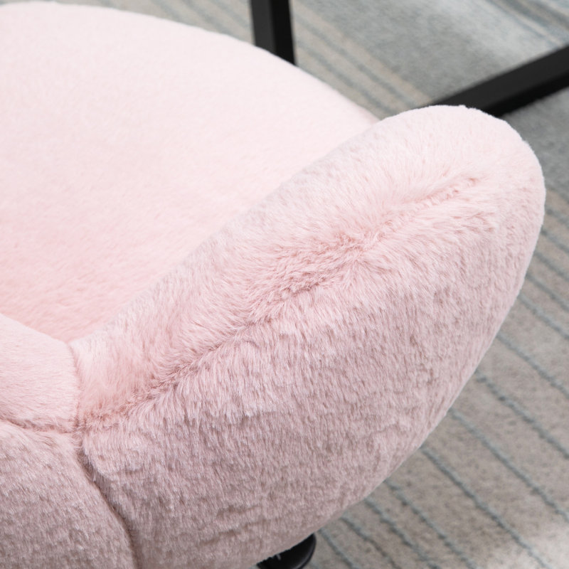 Adir Office Chair, White, Pink