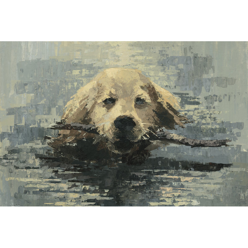 Obedient Dog - Wrapped Canvas Print, 20 cm H x 30 cm W