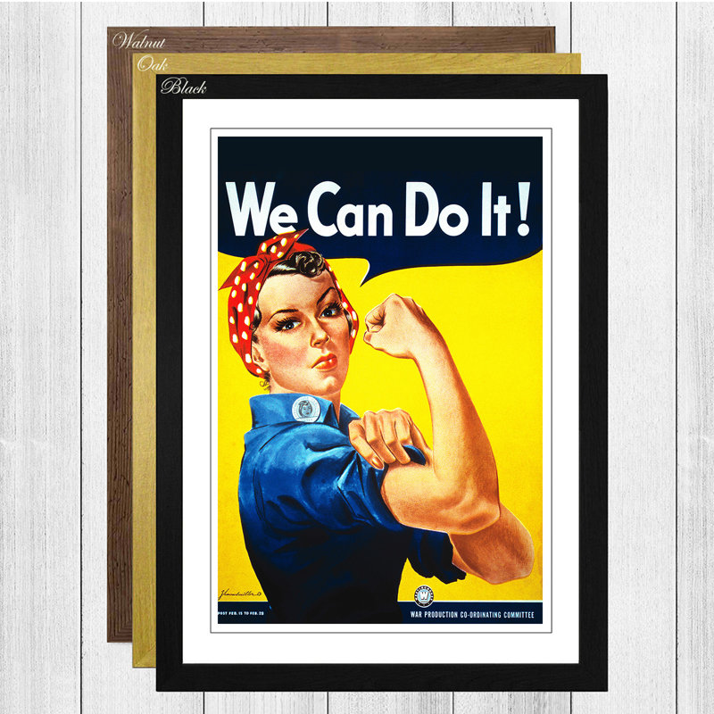Single Picture Frame Print, Black