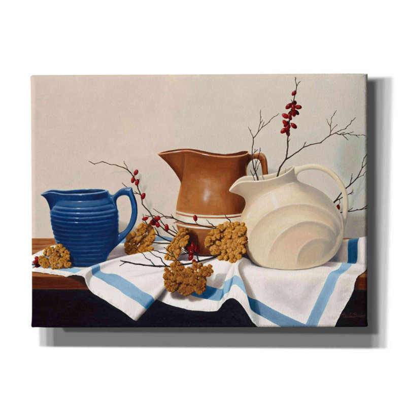 «Athalene Pitcher Perfect on Canvas» par Cecile Baird, reproduction, H 12 po x l 16 po x P 0,75 po
