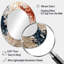 Rose et blanc Coastal Coral Collage II - grand miroir mural ovale sur métal-2076990957