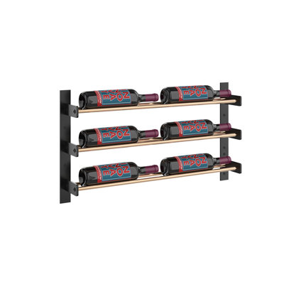 Abbie-Marie 6 Bottle Wall Mounted Wine Bottle Rack