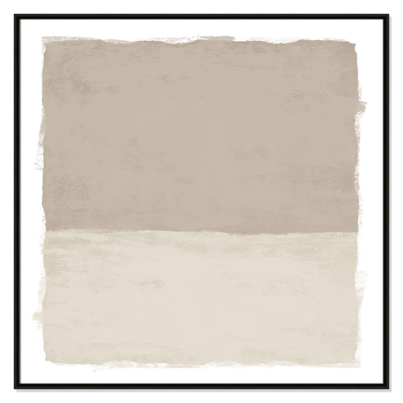 «Silent Sands I» par Natalie Carpentieri, Espresso, H 41,5 po x l 41,5 po