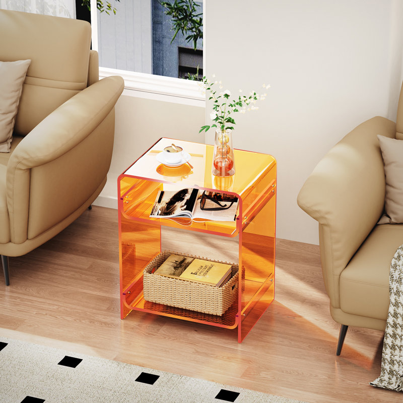 Acrylic Side Table Nightstand | Modern & Stylish