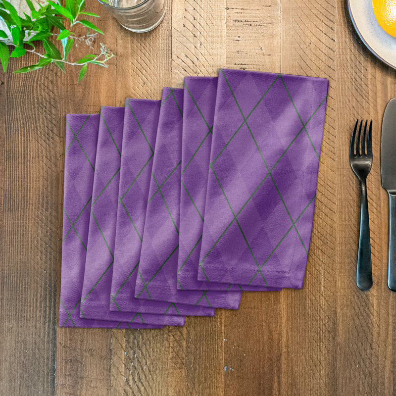 Serviette Argyle simple