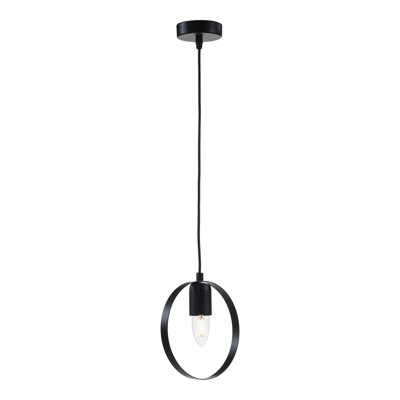 1 - Light Matte Black Pendant