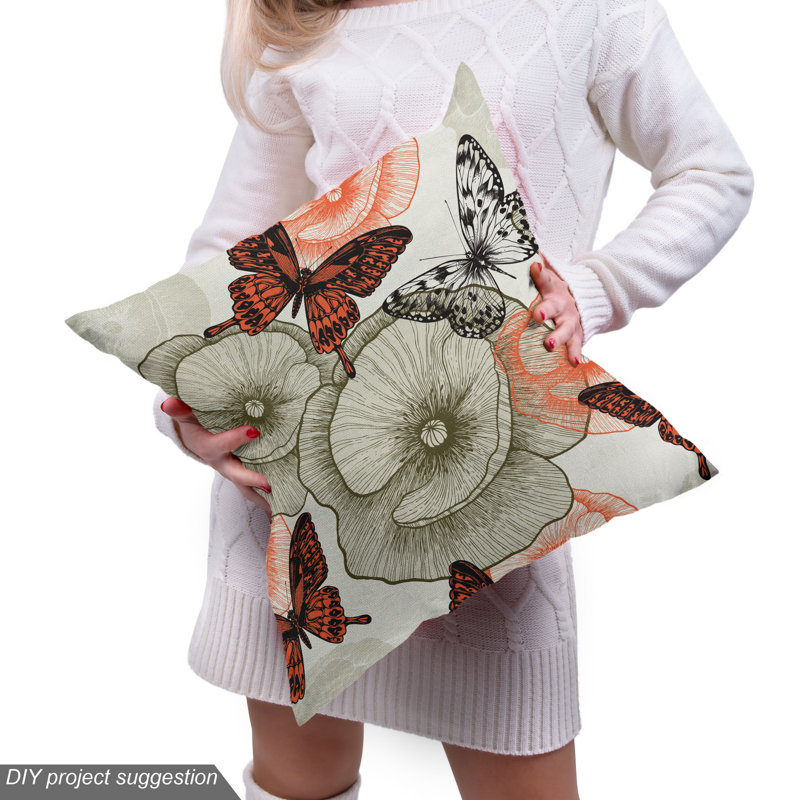Tissu papillon, l 58 po x L 108 po
