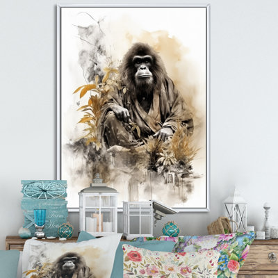 Bata, art asiatique, orang-outan Sumi I