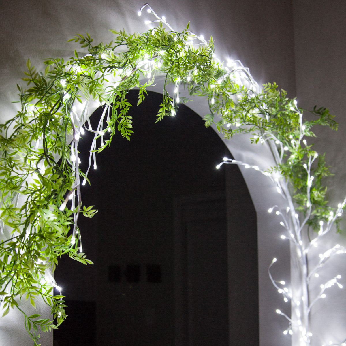LED Climbing Vine Lighted Branches, Cool White