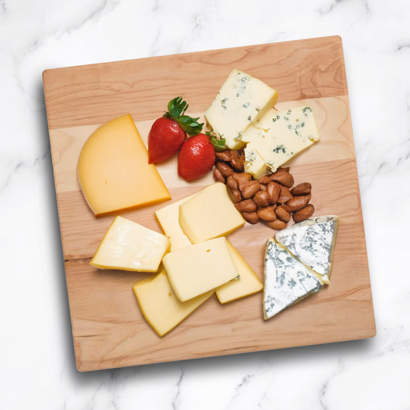 BoosBlock® John Boos Square 1.5" Edge Grain Maple Cutting Board, 12" W x 12" L