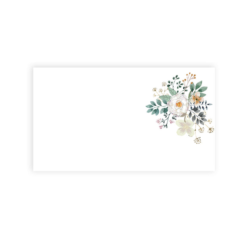 Cartes de place printanières à motif de fleurs printanières pour table de fête de mariage