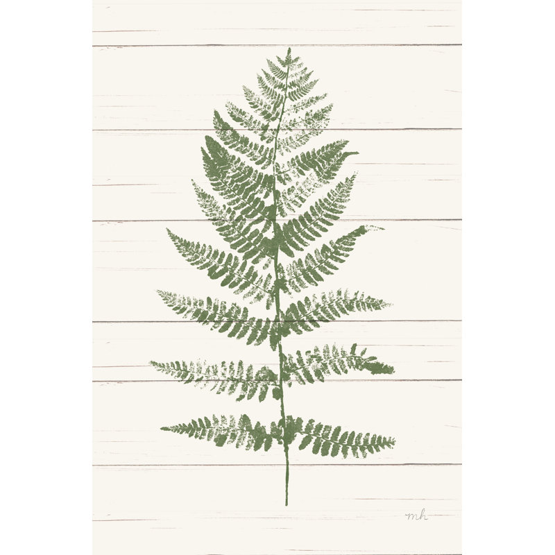 «Fern Print II» par Moira Hershey, impression sur toile tendue, H 36 po x l 24 po