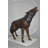 Jorgenson Howling Wolf Bronze Statue -  Size: 40"L x 10"W x 32"H.