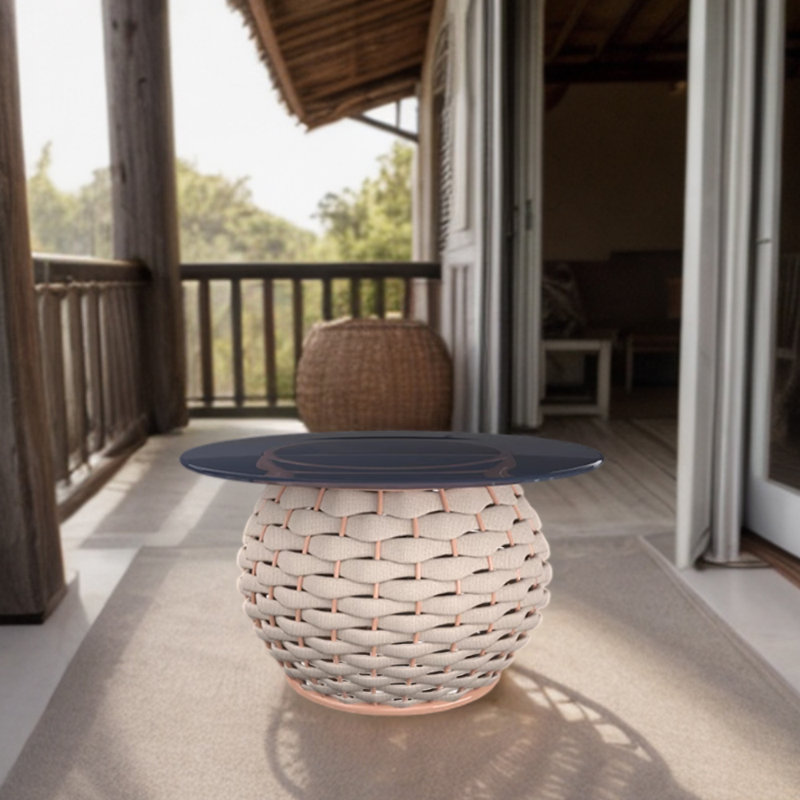 Table d'appoint extérieure 27,55 po Baiba