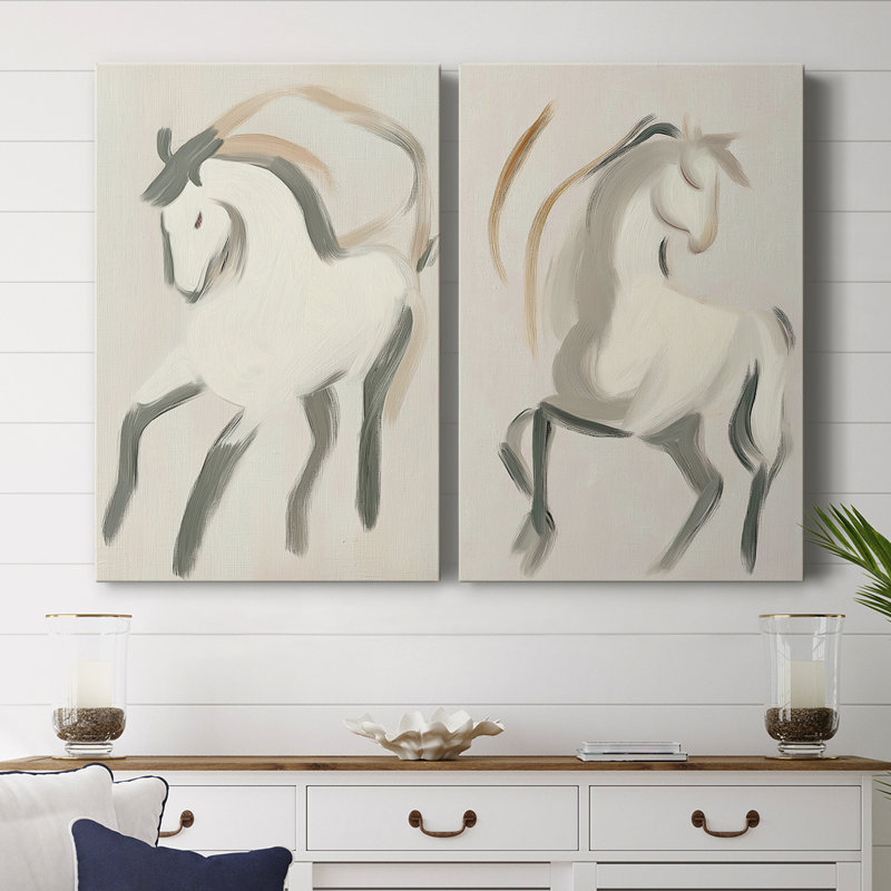 ANIMALS Series CCGLXVI - Toile tendue avec châssis de qualité supérieure - Prêt à être accroché, H 60 po x l 80 po