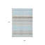 Tapis intérieur lavable rayé bleu ciel 5 pi x 8 pi