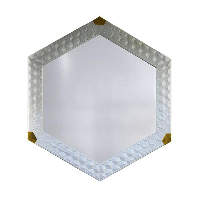 Turtle Mirror - Brass - Pearl