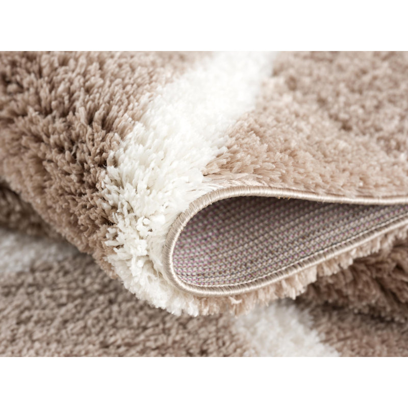 Tapis beige à motif géométrique 3 pi x 5 pi, Rectangle 2 pi 8 po x 4 pi 11 po