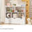 Children's bookcase and toy storage cabinet, two-layer open partition, three drawers with pulleys, safe wooden structure, waterproof and easy to care, white-199953204