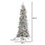 7.5' Lighted Artificial Pine Christmas Tree
