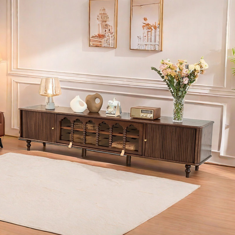 Oak TV Stand Innovative Design
