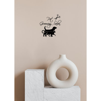 Décalcomanie murale Accessoires pour chat pour chien Décalcomanie en vinyle Toilettage pour animaux de compagnie Autocollant pour animaux de compagnie Chiot animaux de compagnie Art pour enfants Décoration de chambre de bébé KT171