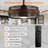 21'' Ceiling Fan with LED Lights