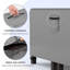 Housse pour ensemble de mobilier de patio, housse pour meubles d'extérieur résistants et imperméables, housse pour ensemble de salle à manger de patio, gris