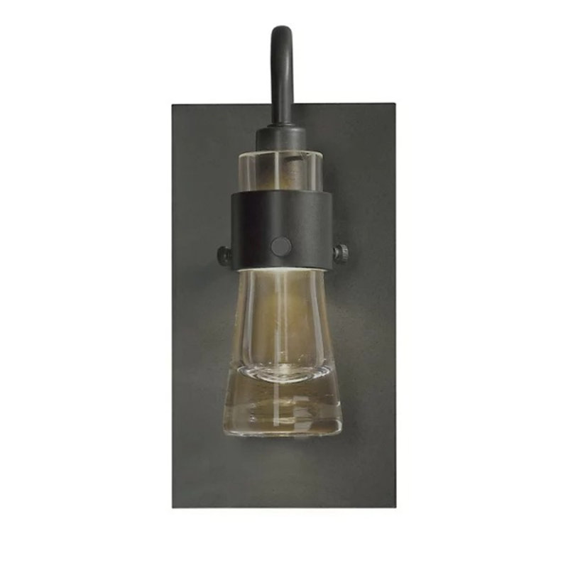 Erlenmeyer 1-Light Armed Sconce, Opaque Natural Iron