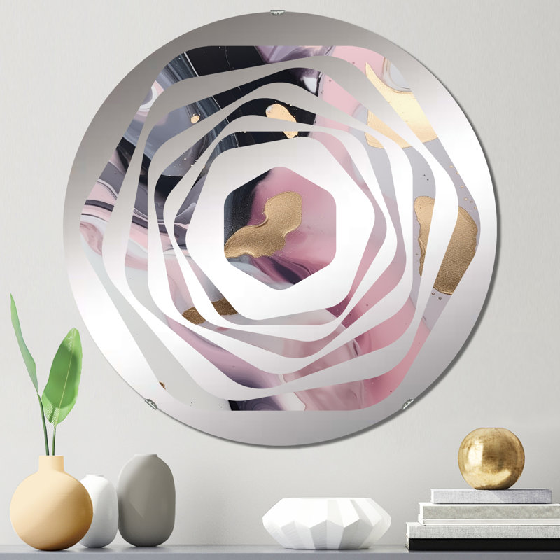 Miroir décoratif Paduka - Amorphe, 23,6 po x 23,6 po