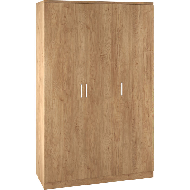 Sumrah 3 Door Wardrobe, Brown
