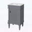 Meuble-lavabo moderne de 18 pouces avec lavabo pour petits espaces-853104759