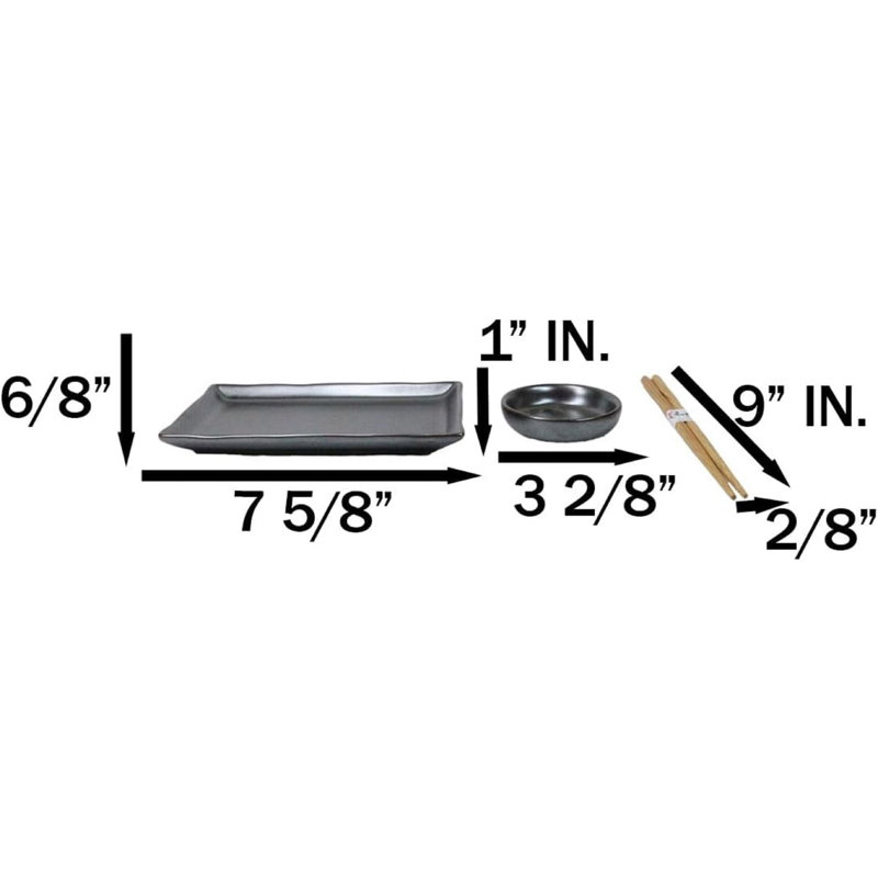 Service de vaisselle Tetsu Kesho, Noir